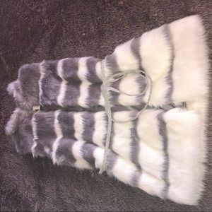 Faux fur vest